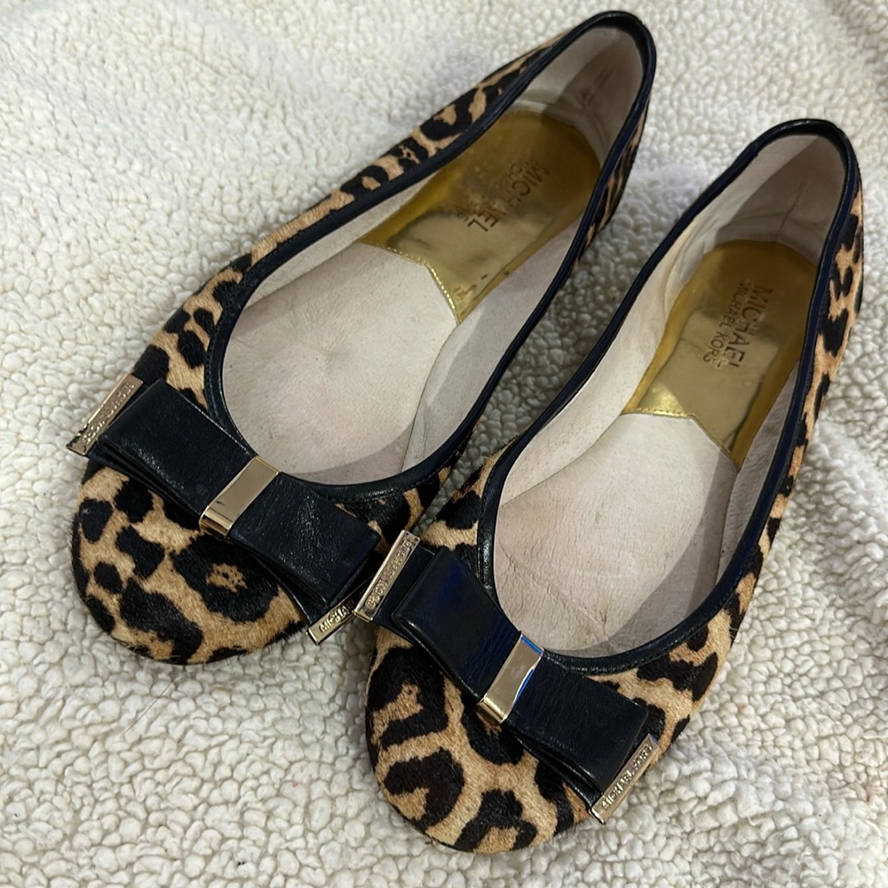 Michael kors leopard flats